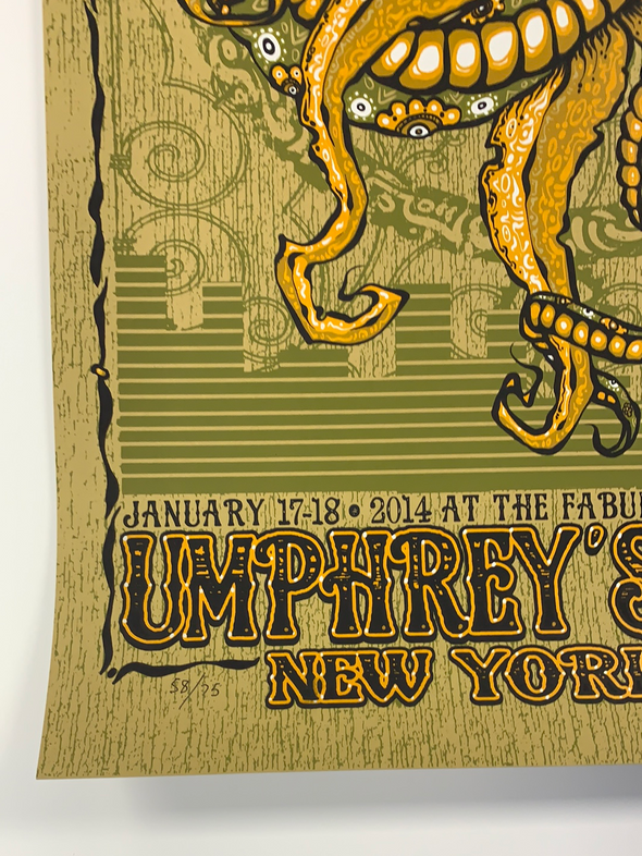 Umphrey's McGee - 2014 Jeff Wood poster Beacon New York