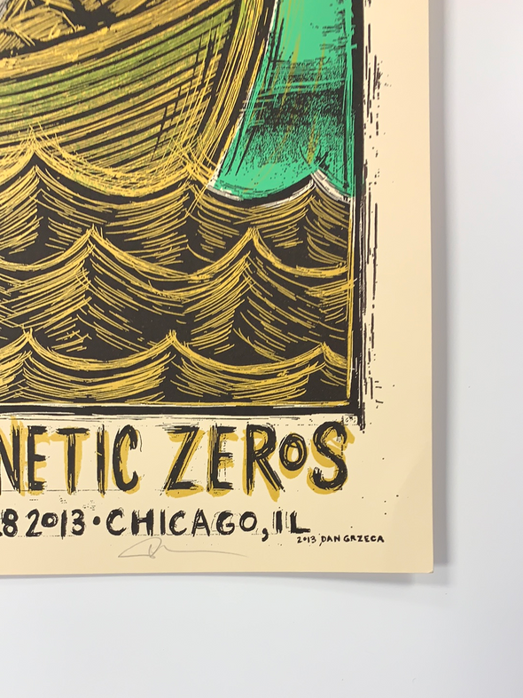 Edward Sharpe and the Magnetic Zeros - 2013 Dan Grzeca poster Chicago, IL