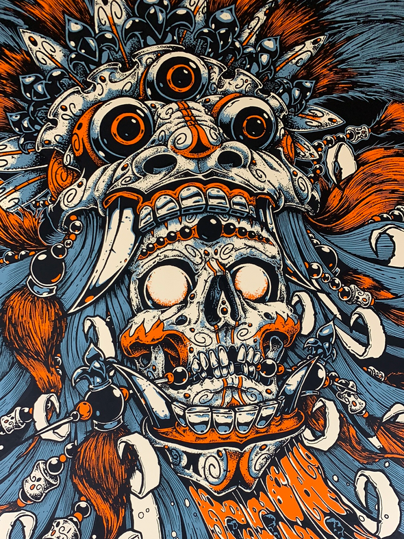 Bali Skull - 2009 Jeral Tidwell poster art print 1st edition