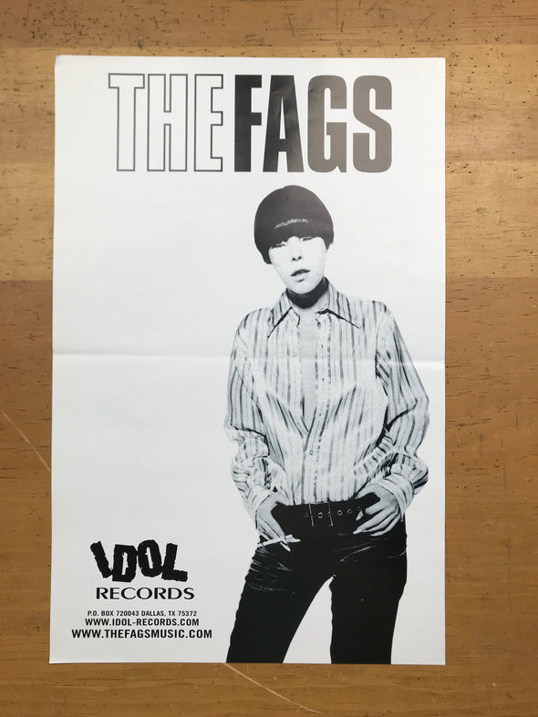 The Fags - Idol Records original poster Detroit, MI Dallas, TX