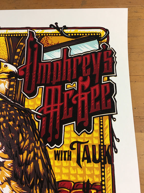 Umphrey's McGee 2016 - AJ Masthay Poster Albany, NY Palace Theatre