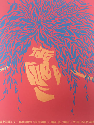 The Cure - 2008 Todd Slater Poster Philadelphia, PA Wachovia Spectrum