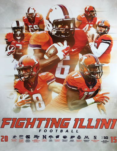 Fighting Illini Football - 2015 Poster