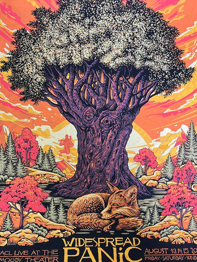 Widespread Panic - 2021 Todd Slater Poster Austin, TX Moody 1st