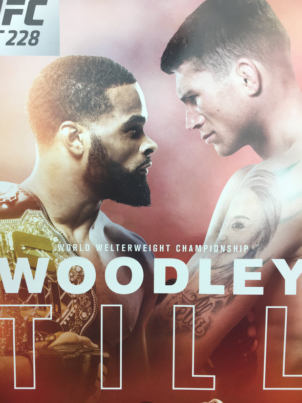 UFC 228 2018 Poster Woodley vs Till and Montano vs Shevchenko