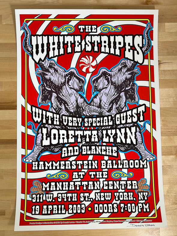 The White Stripes - 2003 Dennis Loren poster New York City, NY