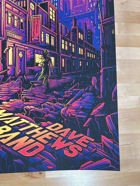 Grey Street - 2022 Dan Mumford poster Dave Matthews Band (ORANGE)