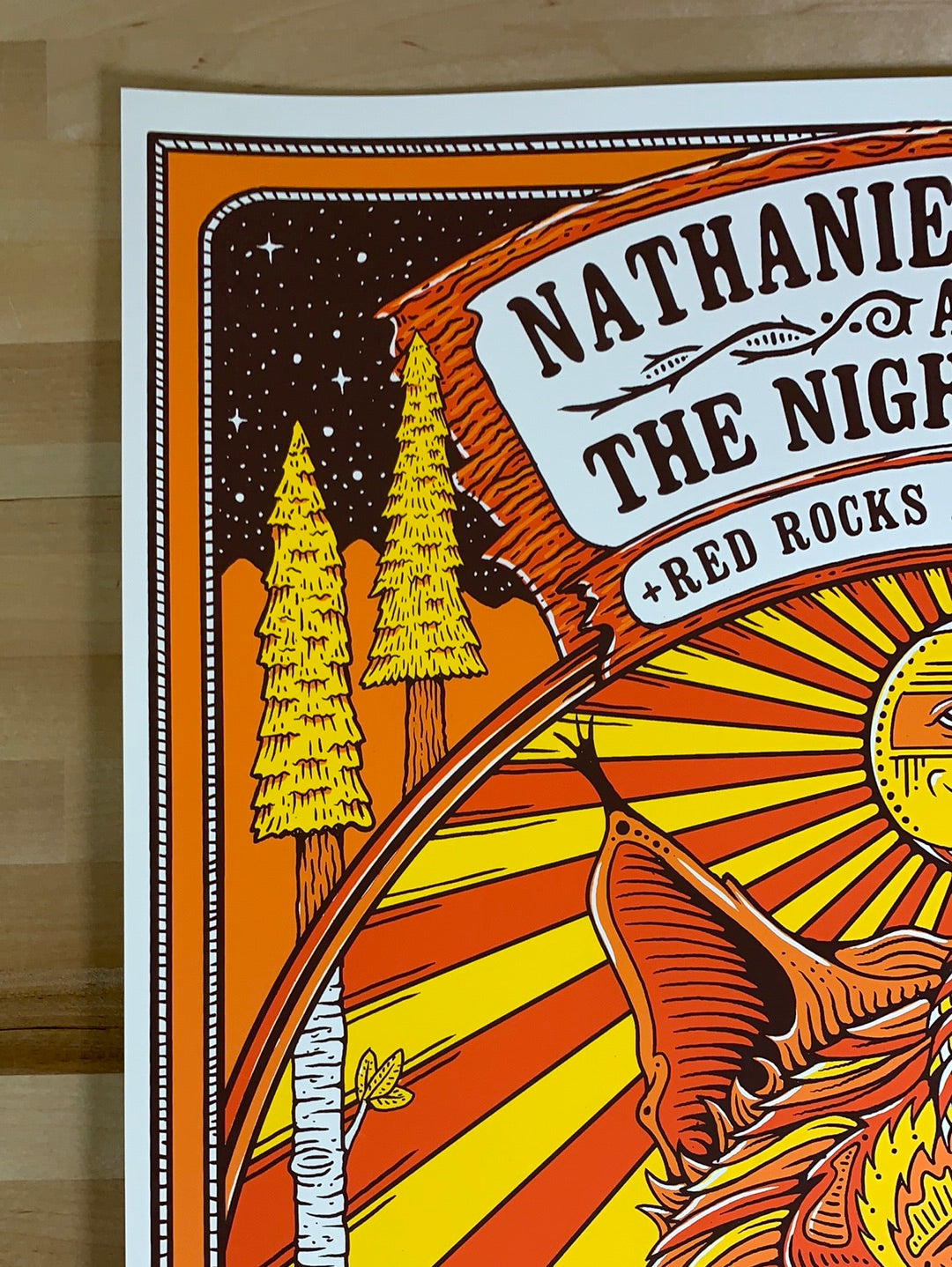 Nathaniel Rateliff - 2019 Owen Murphy poster Red Rocks Morrison, CO ...