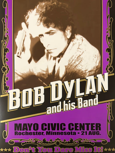 Bob Dylan - 2012 Geoff Gans poster Rochester, MN