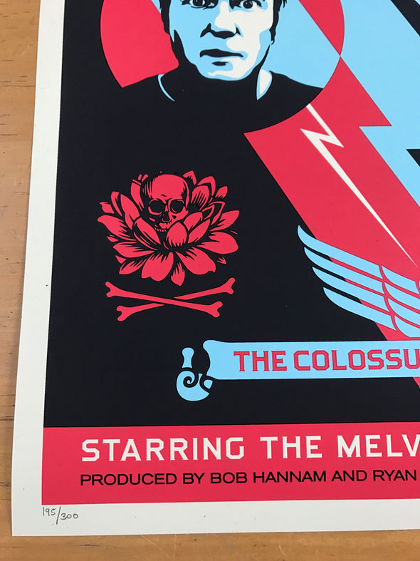 The Colossus of Destiny: A Melvins Tale - Shepard Fairey 2017 poster
