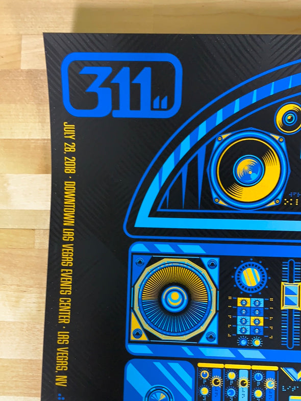 311 - 2018 Todd Slater poster Las Vegas, NV Downtown Events Center