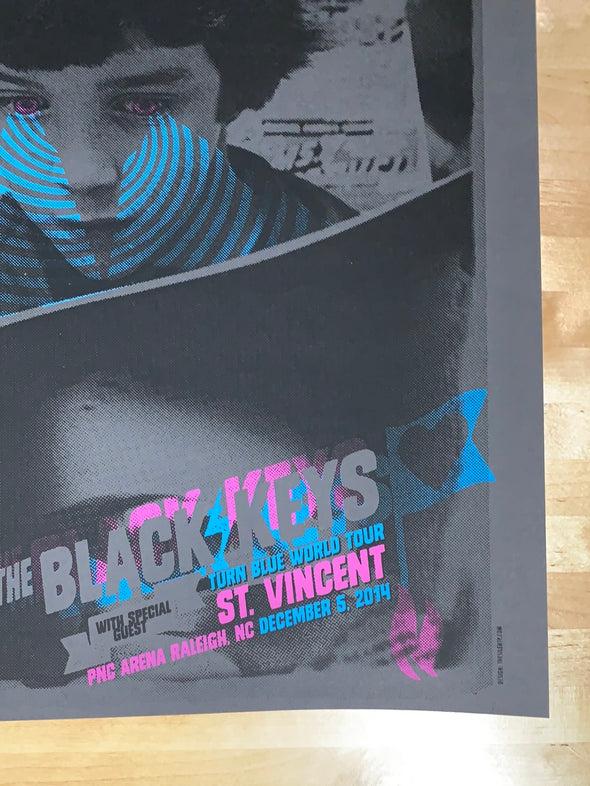 The Black Keys - 2014 Matt Pfahlert poster Raleigh, NC