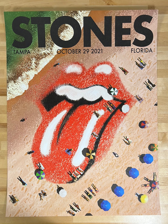 Rolling Stones - 2021 poster Tampa, FL No Filter Tour