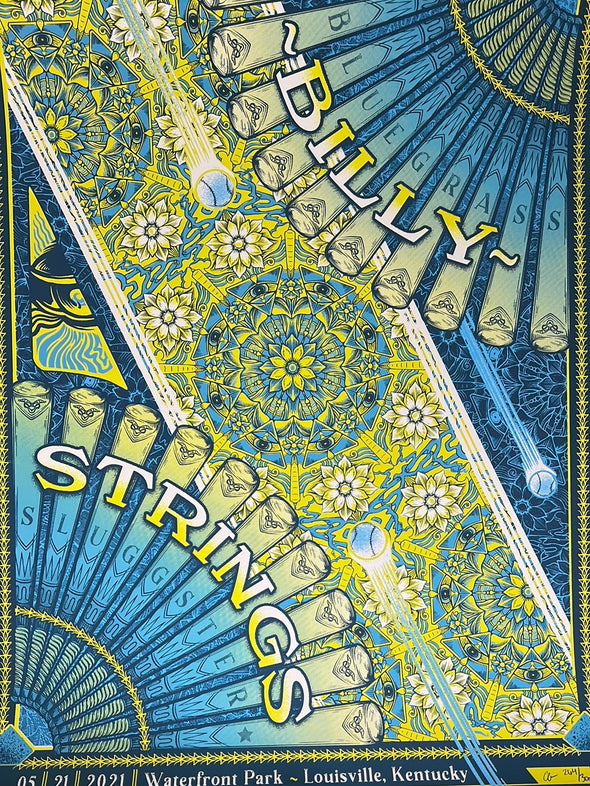 Billy Strings - 2021 Half Hazard poster Louisville, KY 5/21