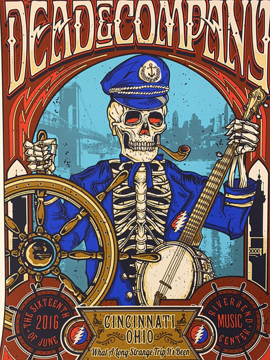 Dead & Company - 2016 poster Cincinnati, OH Summer Tour