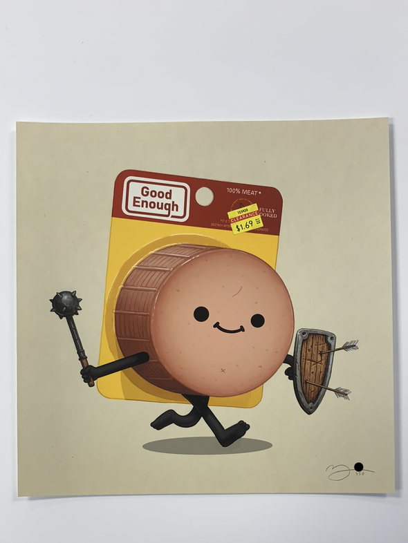 Food Dudes Mace & Shield - 2020 Mike Mitchell poster art print 1st