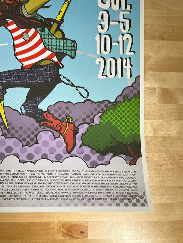 Austin City Limits Festival - 2014 Commemorative ACL Poster, TRUTH Mike Jonston