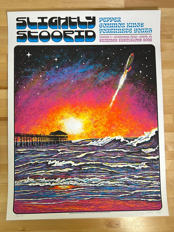 Slightly Stoopid - 2022 Nathaniel Deas poster Cocoa, FL