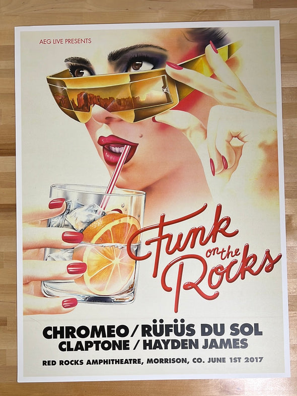 Funk on the Rocks - 2017 poster Red Rocks Morrison, CO