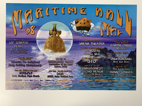 MHP 46 The Roots, Goodie Mob - 1998 poster Maritime Hall San Fran 1st
