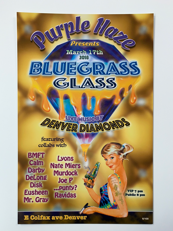 Bluegrass Glass - 2018 poster Denver, CO Diamonds