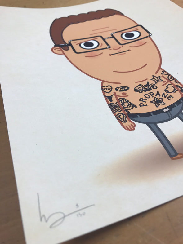 Tatoos - 2016 Mike Mitchell poster Hank Hill, King of the Hill