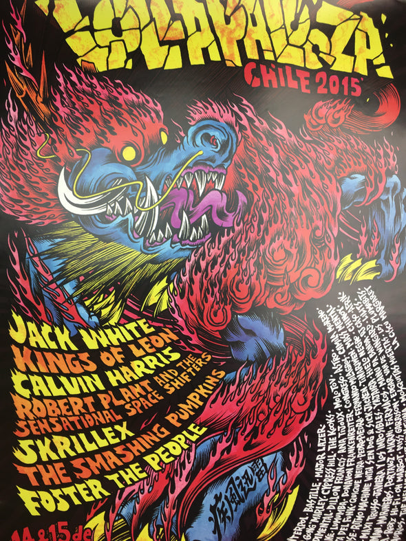 Lollapalooza - 2015 Artist Unknown poster Santiago, CL O'Higgins Park