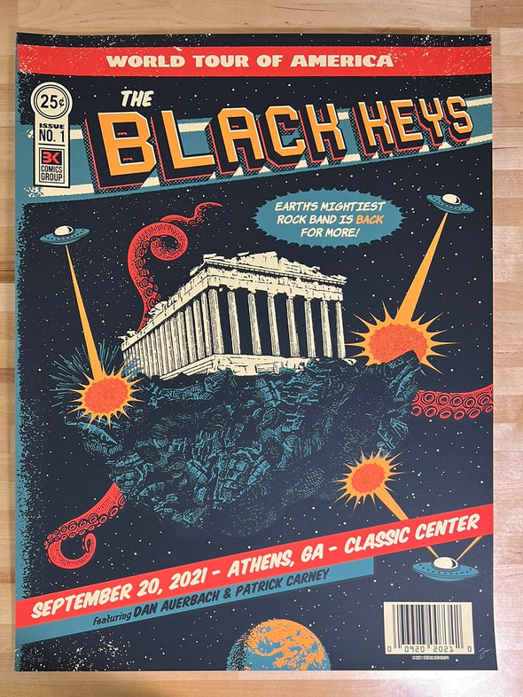 The Black Keys - 2021 Status Serigraph poster Athens, GA