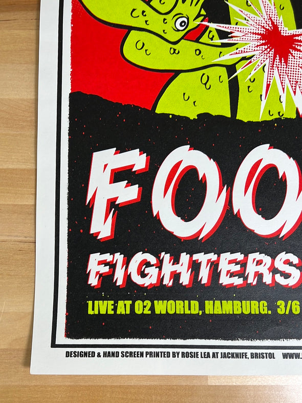 Foo Fighters - 2015 Rosie Lea poster Hamburg, Germany
