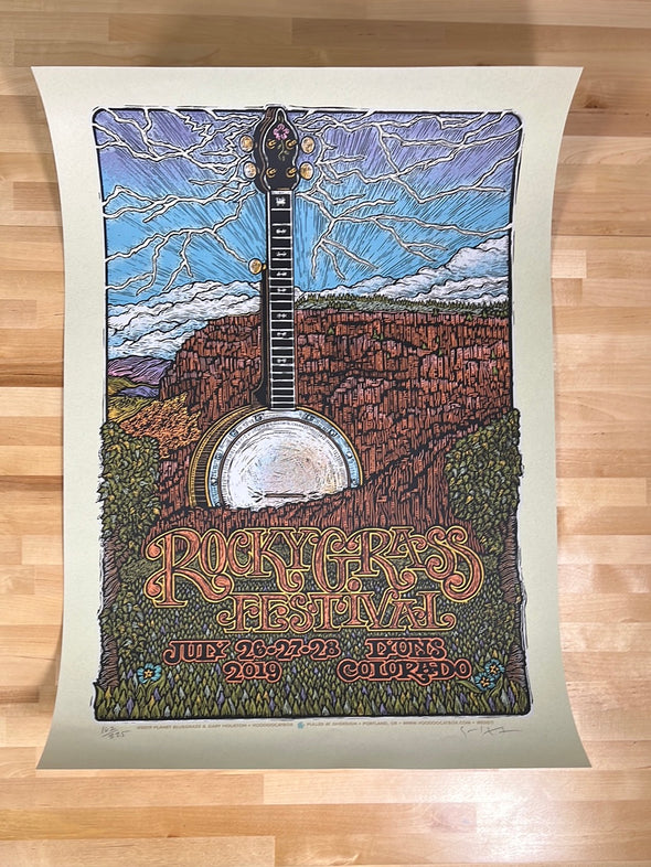 Rocky Grass Festival - 2019 Voodoo Catbox poster Lyons, CO