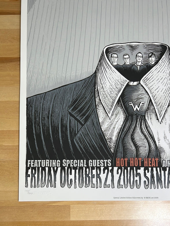 Weezer - 2005 EMEK poster Santa Barbara Bowl, CA