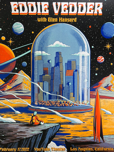 Eddie Vedder - 2022 Pedro Correa poster Los Angeles, CA
