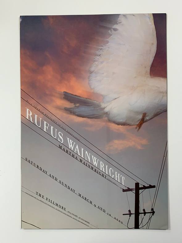 Rufus Wainwright - 2002 Scott Idleman poster Fillmore Auditorium San Fran 1st