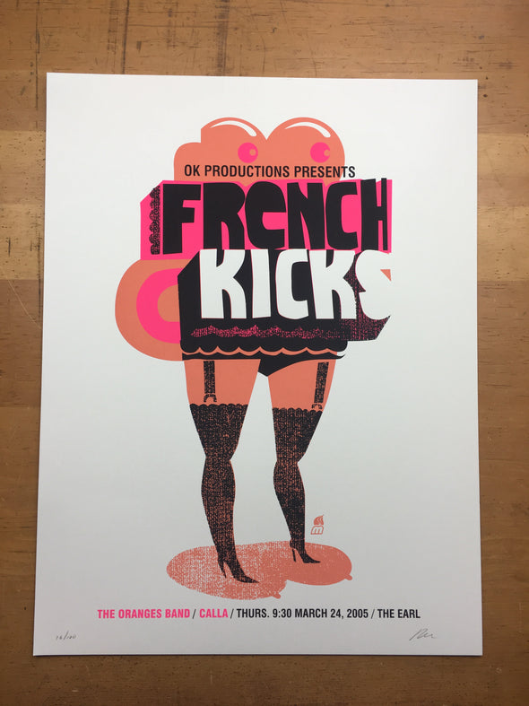 French Kicks - 2005 Methane Studios poster Atlanta, GA The Earl