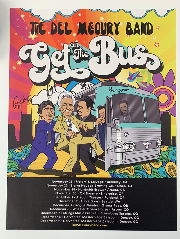 The Del McCoury Band - 2017 poster Get on the Bus tour