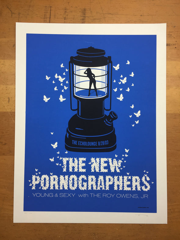 The New Pornographers - 2003 Methane Studios poster Atlanta, GA Echo Lounge - Da