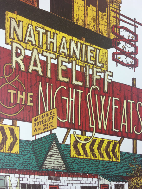 Nathaniel Rateliff & the Night Sweats - 2018 Landland Poster North America Tour