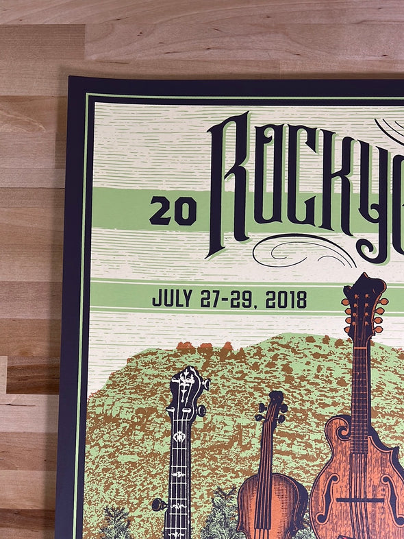 Rockygrass - 2018 Status Serigraph poster Lyons, CO