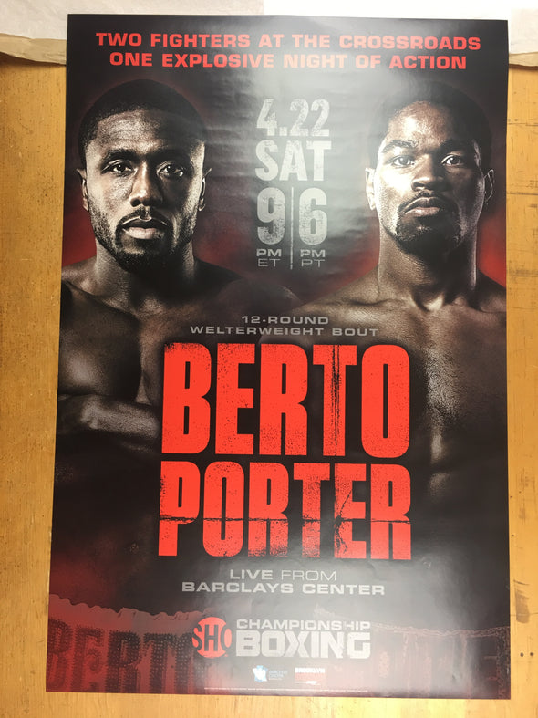Boxing - 2017 Berto vs Porter Poster