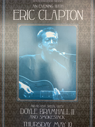 Eric Clapton - 2001 David Dean poster Dallas, Texas Reunion Arena