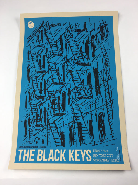 The Black Keys - 2010 Todd Slater Poster New York City, NY Terminal 5