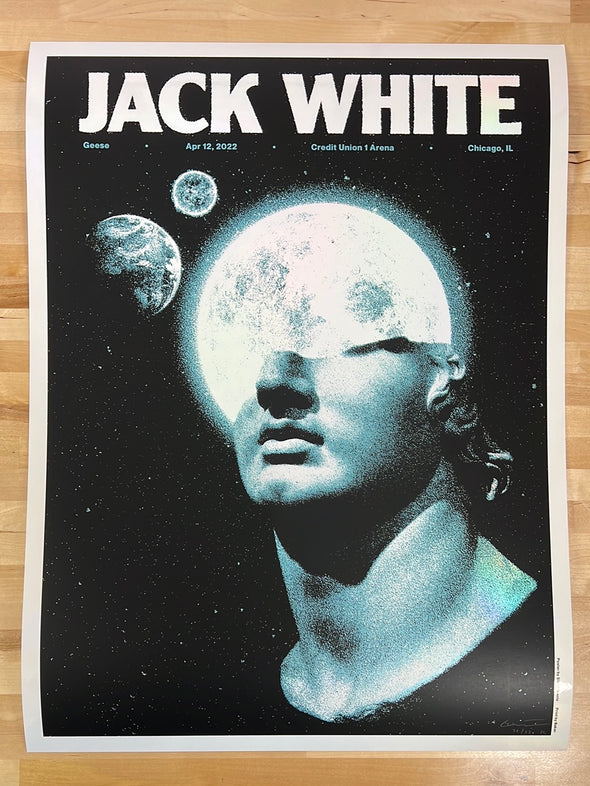 Jack White - 2022 The Silent Giants poster Chicago, IL Variant