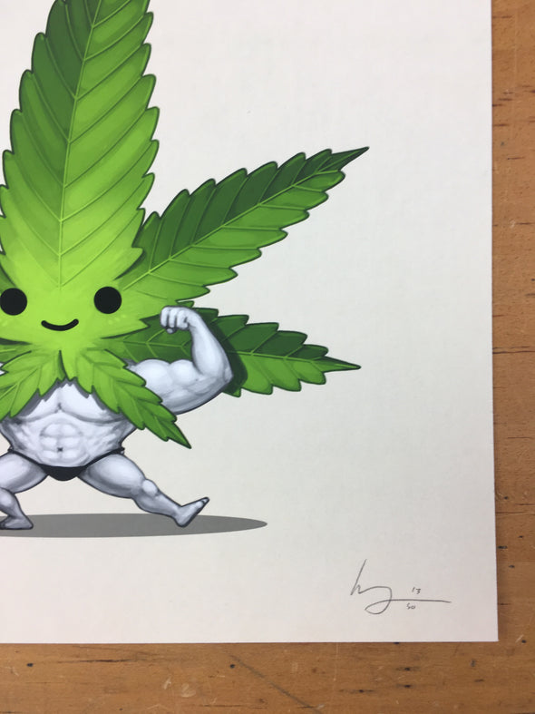 Buddy - 2017 Mike Mitchell Art Print Weed Limited Edition