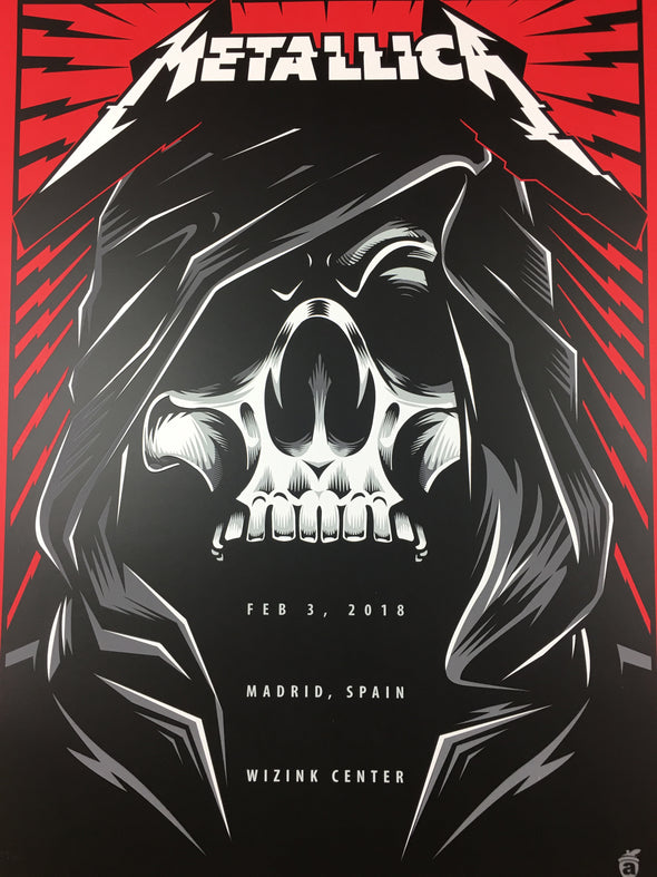 Metallica - 2018 Acorn Poster Madrid, Spain Wizink Center