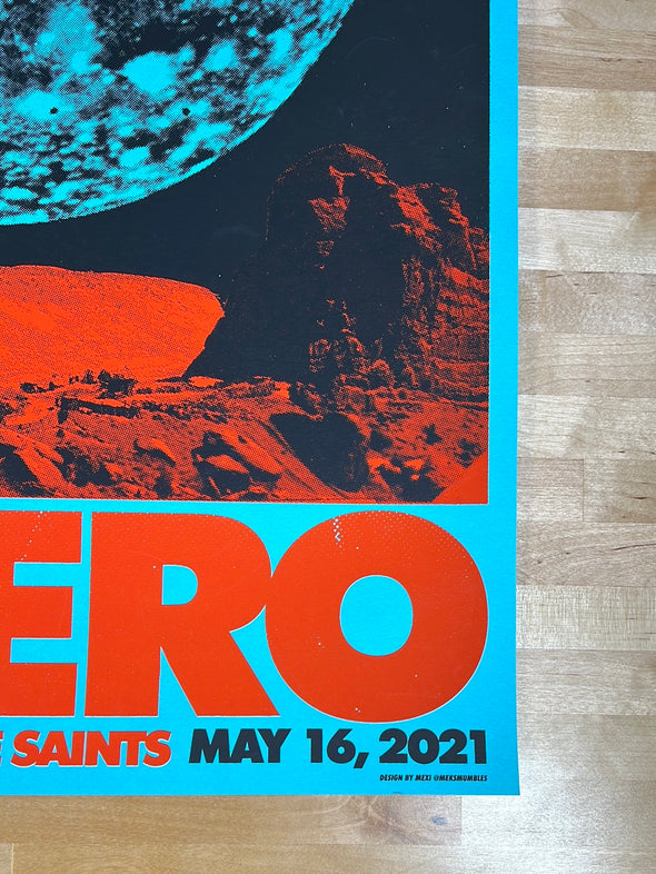 Lucero - 2021 Moon Light Speed Press poster Red Rocks Morrison, CO