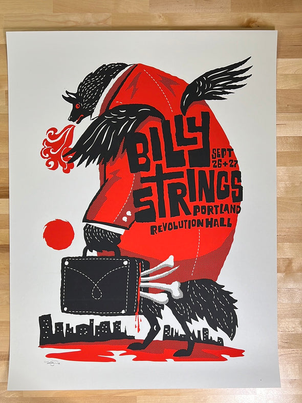 Billy Strings - 2019 Furturtle Show Prints poster Portland, OR
