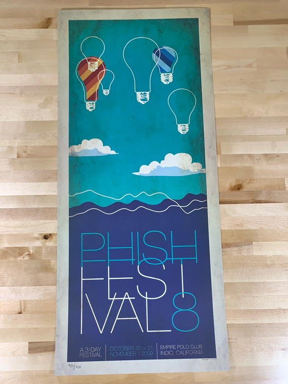 Phish - 2009 Chris Webster poster Indio, CA Empire Polo Club