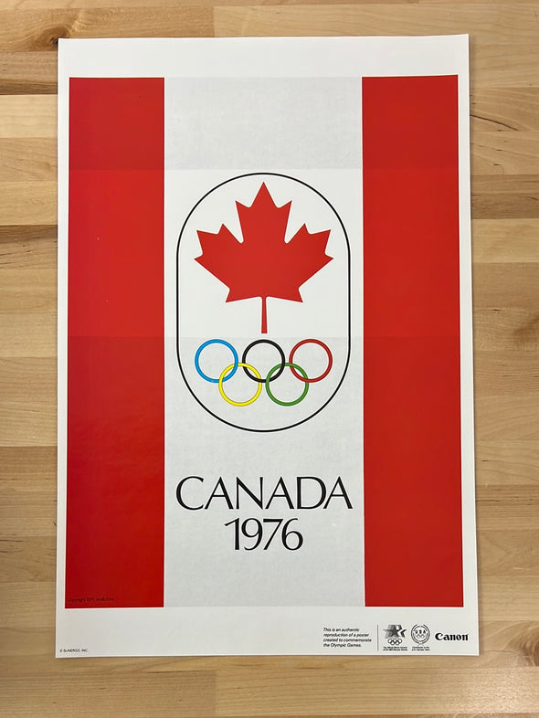 Canon Olympic Commemorative Series 1984  - poster 1976 Canada