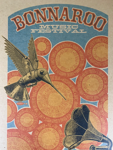 Bonnaroo - 2003 Mike King poster Manchester, Tennessee