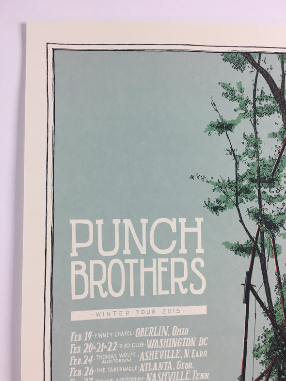 Punch Brothers - 2015 Landland Poster Winter Tour